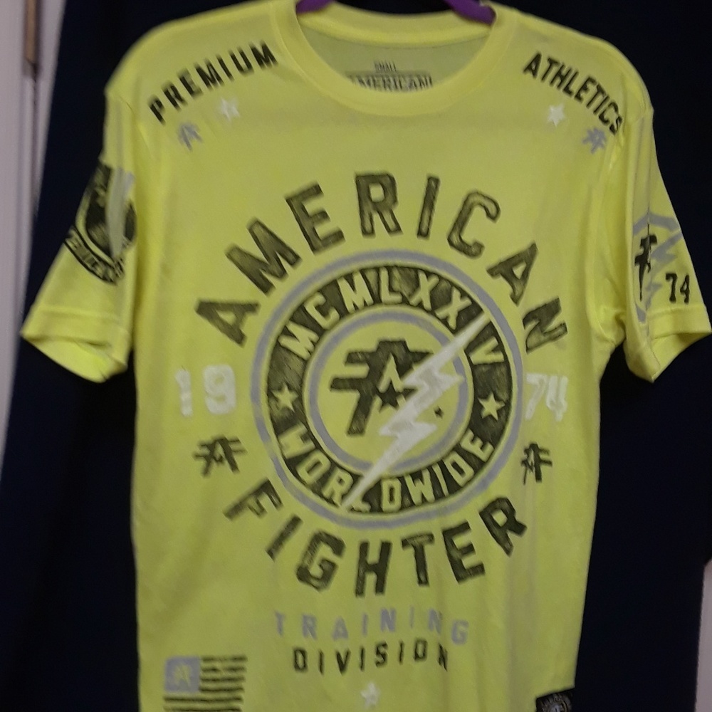 American Fighter Buckle Mens Small Graphic T Shirt